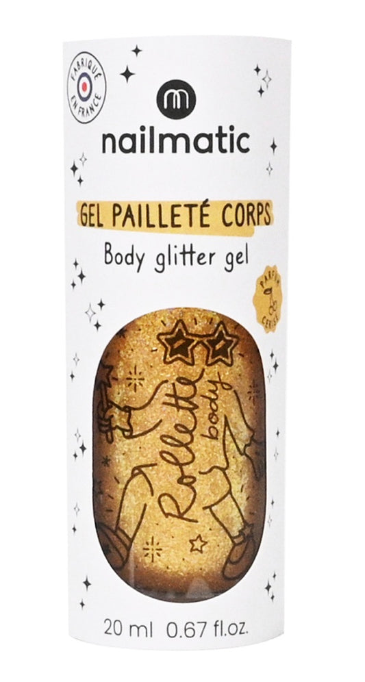 GEL CORPS PAILLETÉ - OR JAUNE CERISE