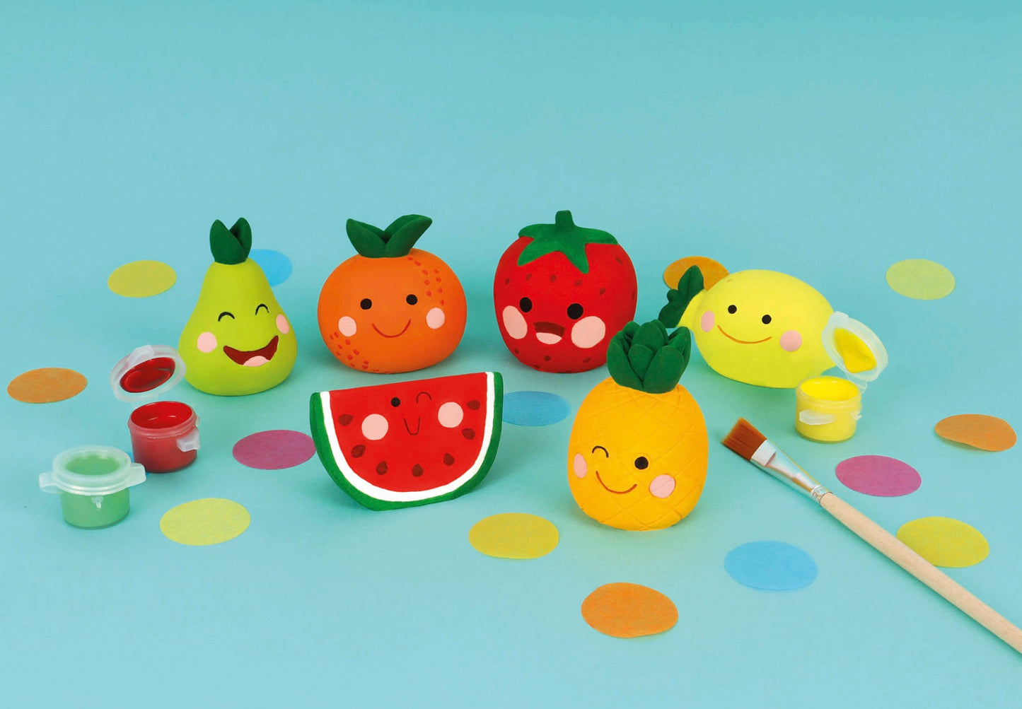 MON COFFRET D'ARTISTE - MES FRUITS KAWAII À PEINDRE