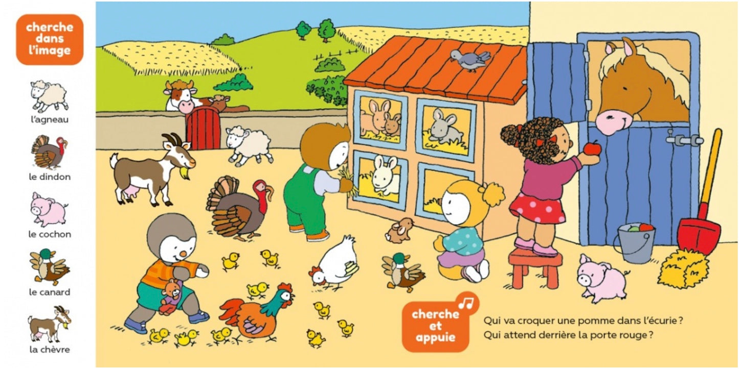 CHERCHE ET TROUVE SONORE - T'CHOUPI ET LES ANIMAUX