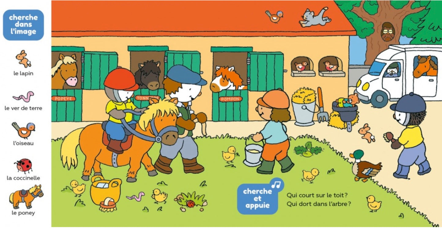 CHERCHE ET TROUVE SONORE - T'CHOUPI ET LES ANIMAUX
