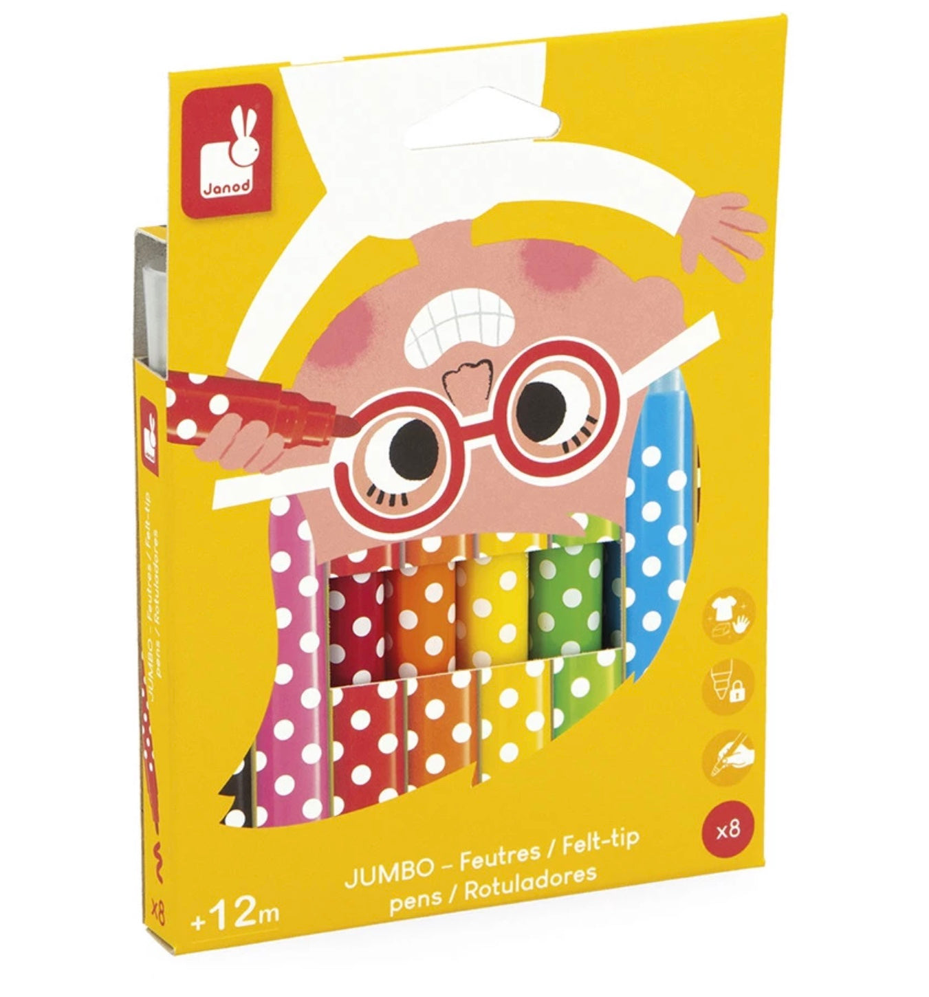FEUTRES JUMBO X8