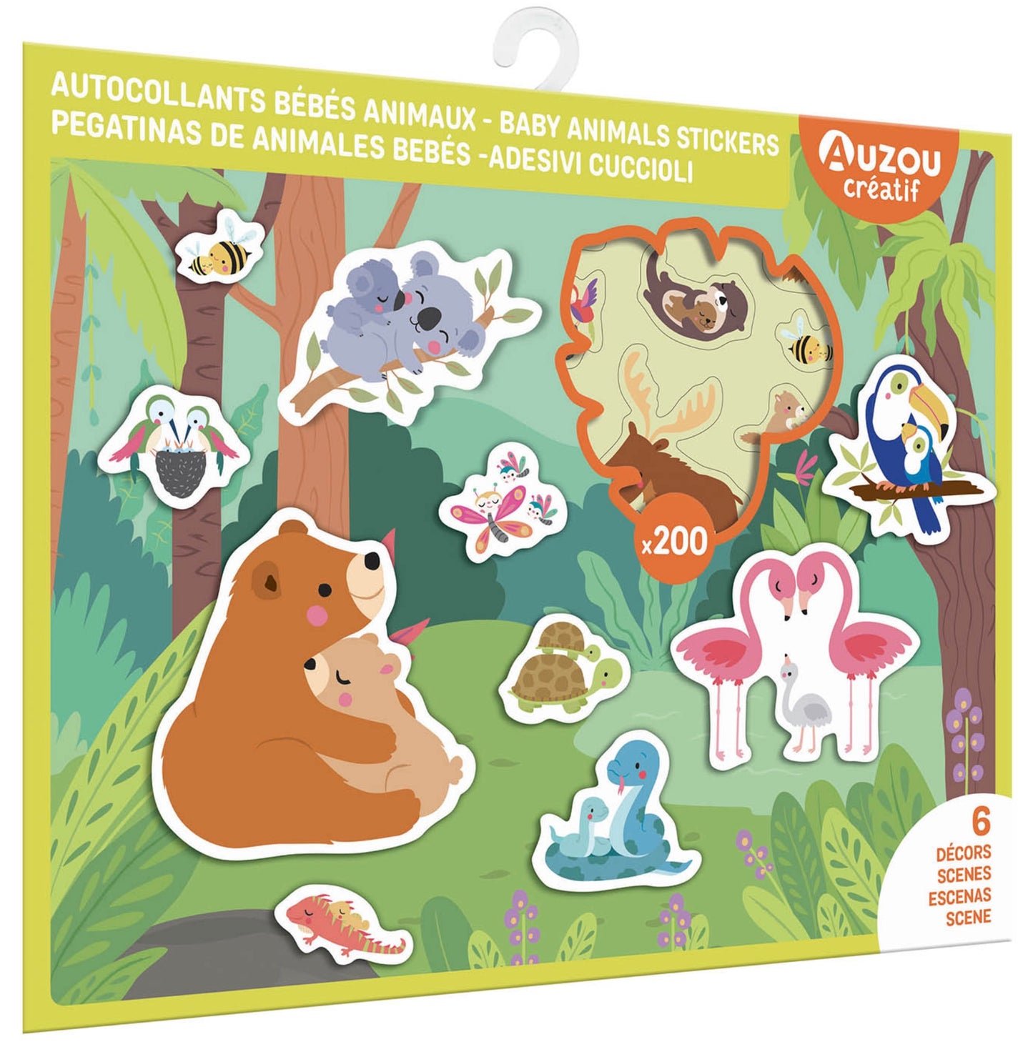MA POCHETTE D'ARTISTE - AUTOCOLLANTS BÉBÉS ANIMAUX *