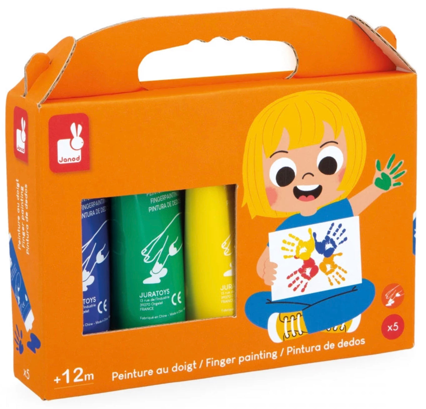 PEINTURE AU DOIGT X5 TUBES