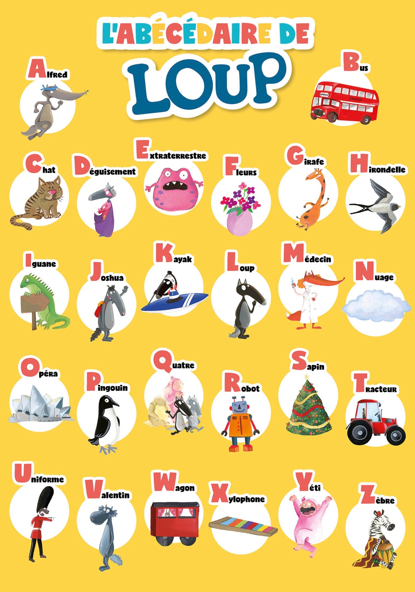 MES LETTRES MAGNÉTIQUES EN BOIS LOUP *
