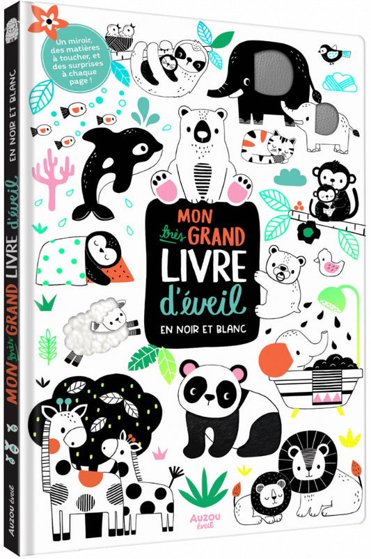 GRAND LIVRE D'ÉVEIL NOIR ET BLANC