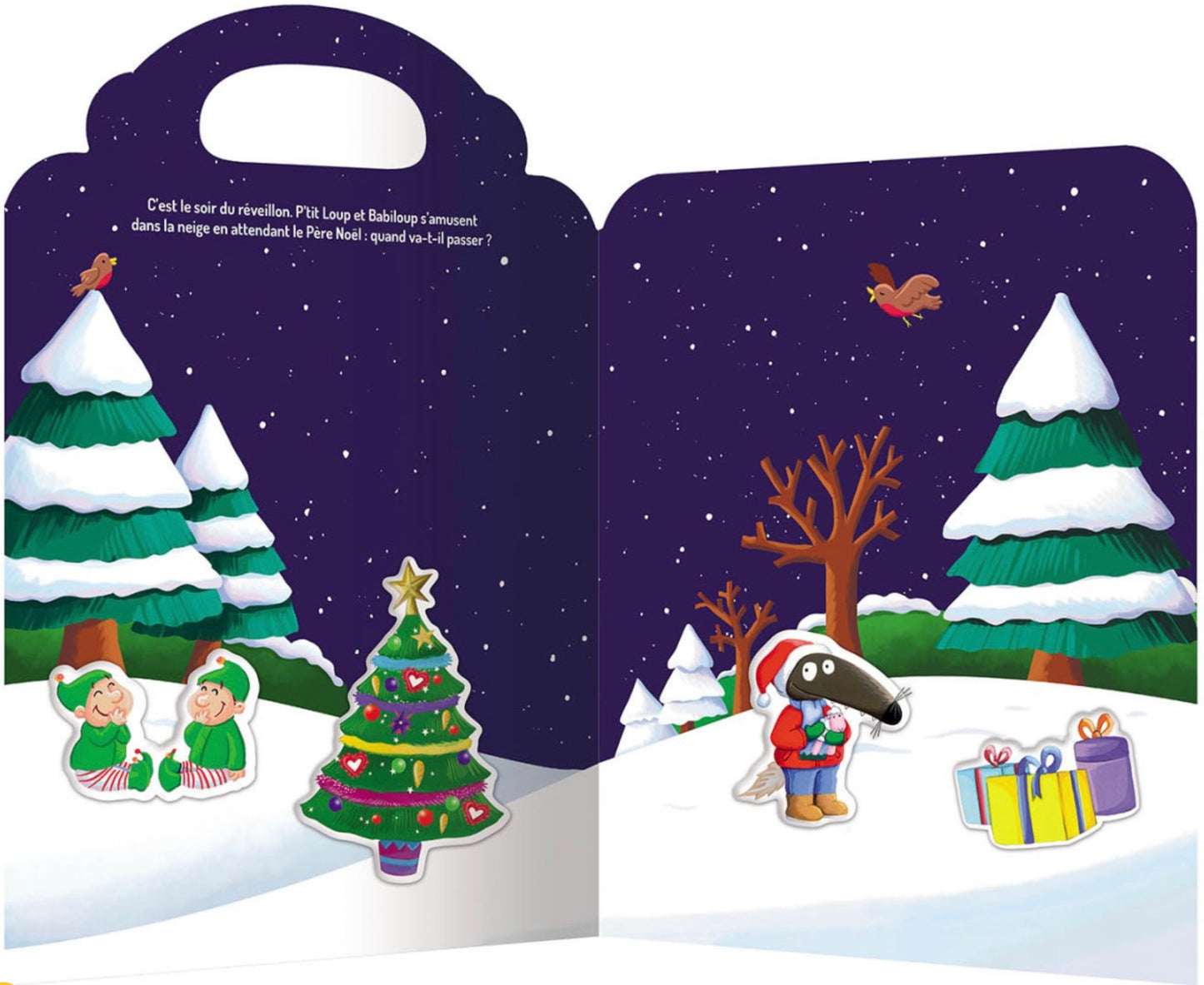 P'TIT LOUP - MES STICKERS EN REFLIEF - VIVE NOËL