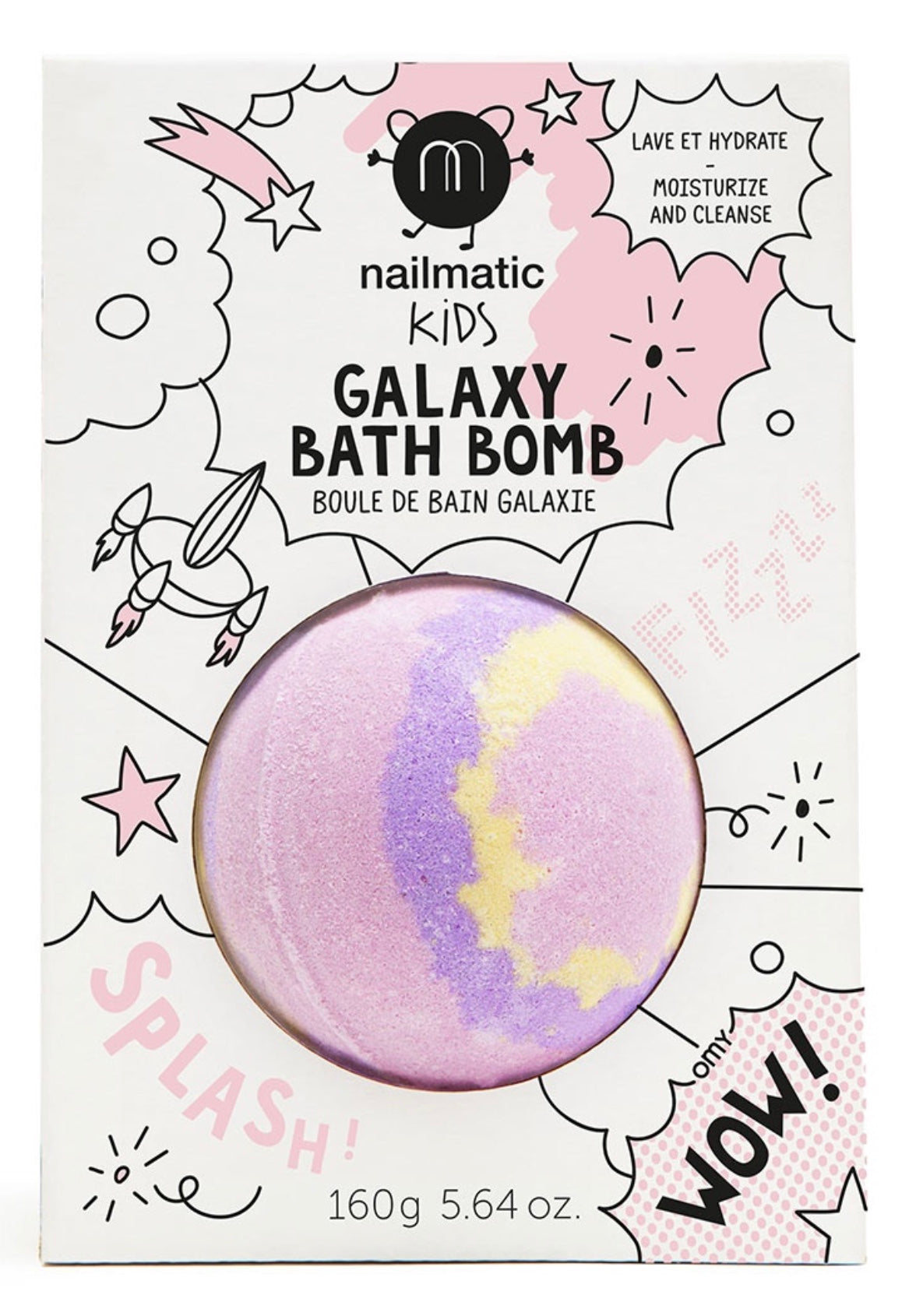 BOULE DE BAIN EFFERVESCENTE - SUPERNOVA ROSE JAUNE VIOLET