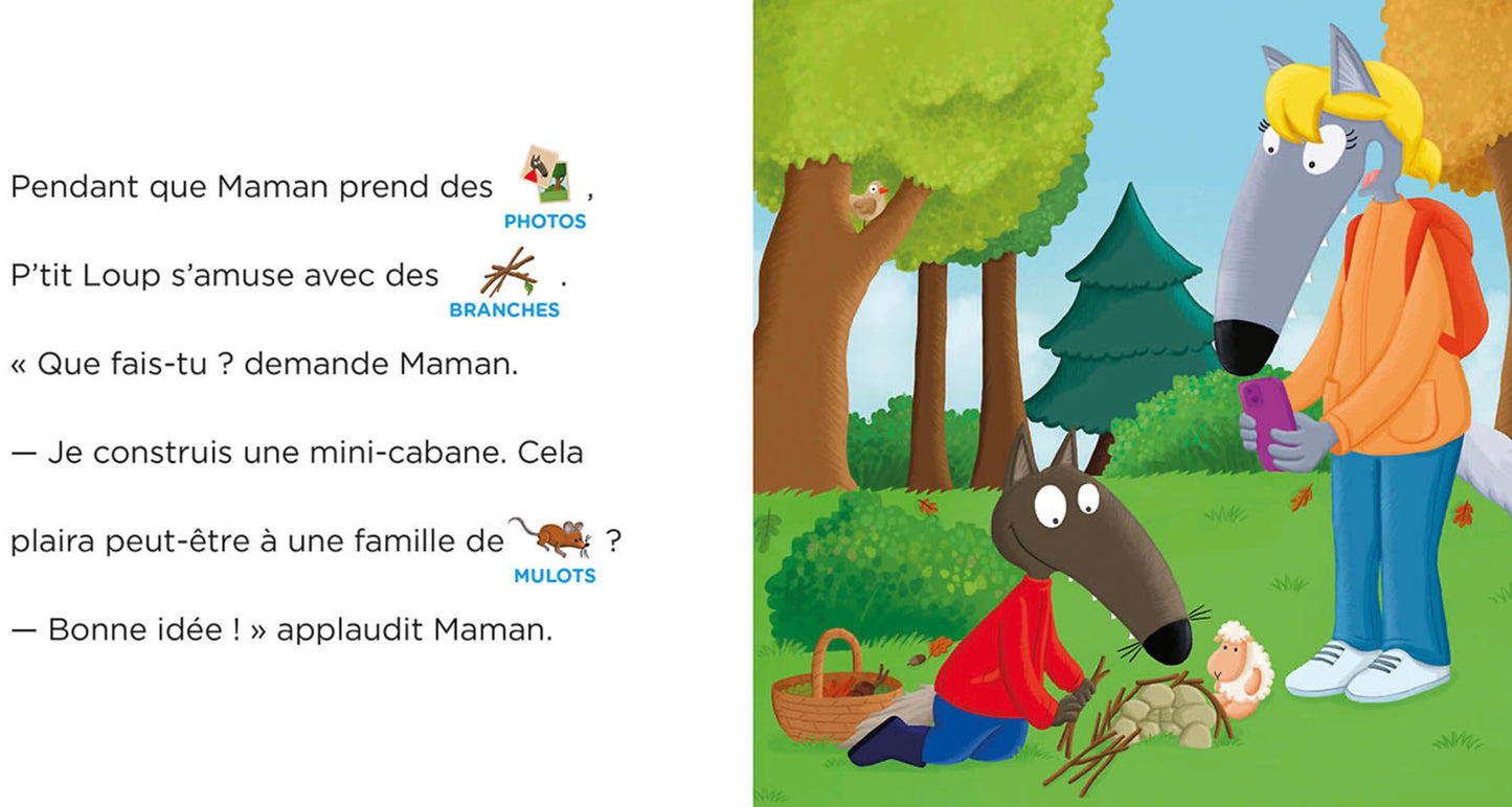 P'TIT LOUP SE BALADE EN FORÊT