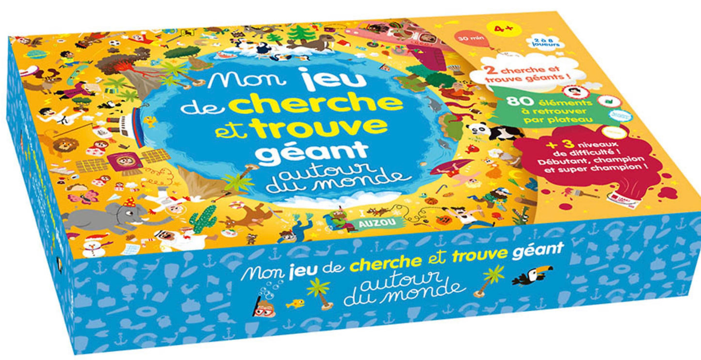 GRAND JEU - MON JEU DE CHERCHE ET TROUVE GÉANT - AUTOUR DU MONDE *