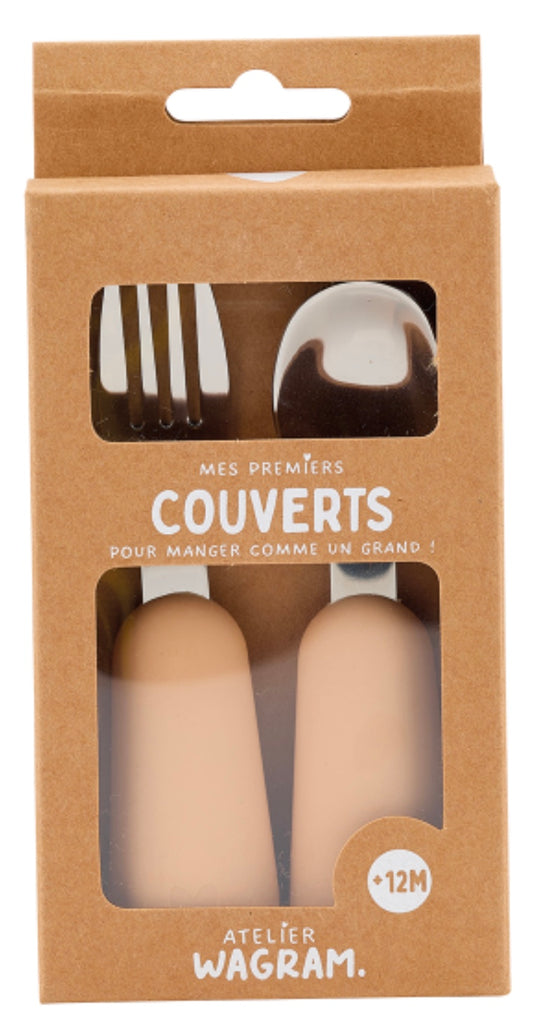 COUVERTS EN SILICONE - NOUGAT