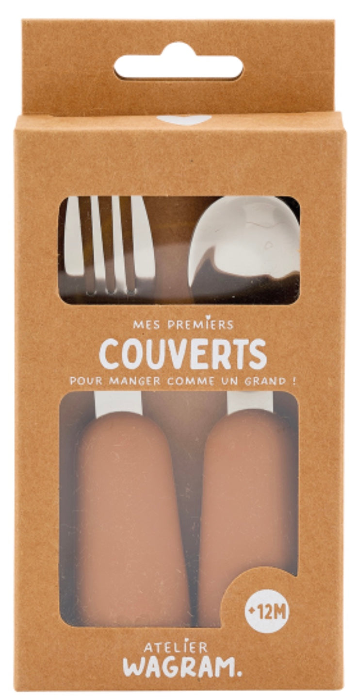 COUVERTS EN SILICONE - CARAMEL