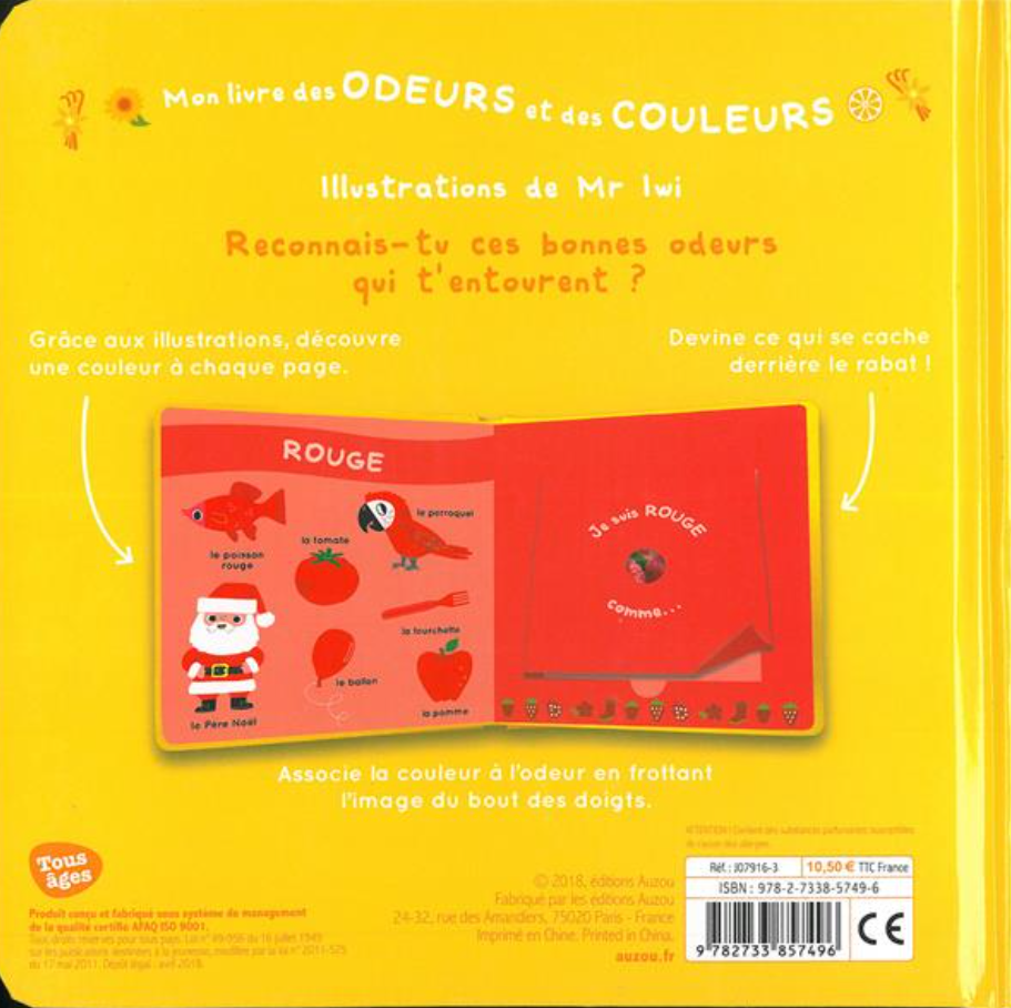 MON LIVRE DES ODEURS - MES PREMIERES ODEURS