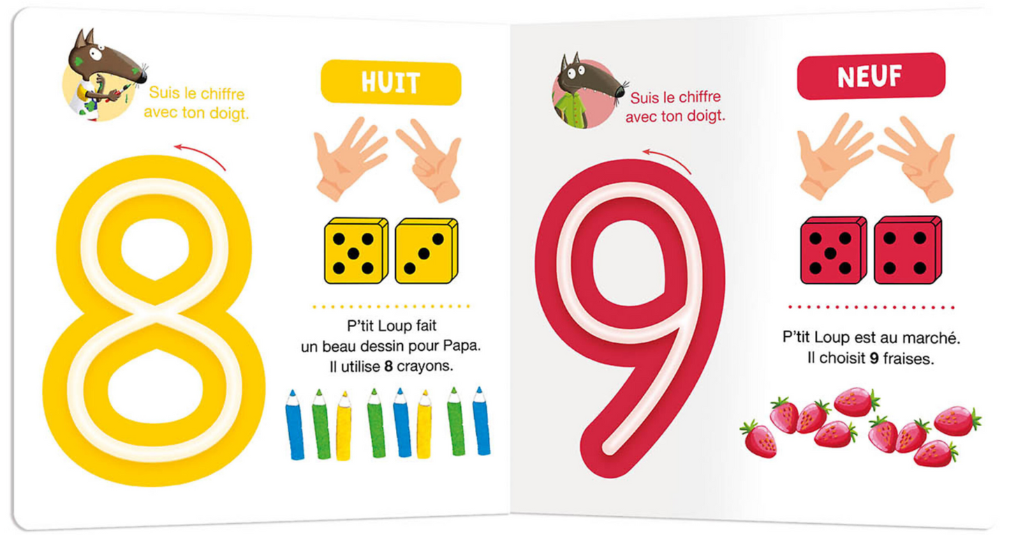 J'APPRENDS AVEC P'TIT LOUP - LES CHIFFRES