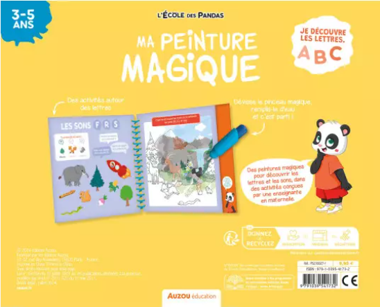 L'ECOLE DES PANDAS - MA PEINTURE MAGIQUE - LES LETTRES