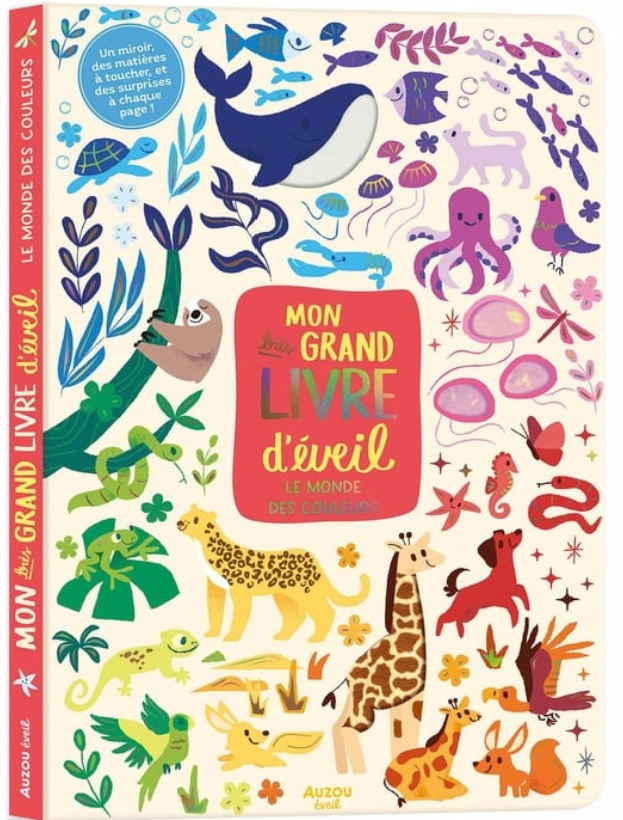MON TRES GRAND LIVRE D'EVEIL - LE MONDE DES COULEURS