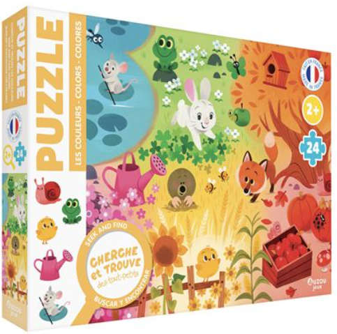 PUZZLE CHERCHE ET TROUVE DES TOUT-PETITS - LES COULEURS