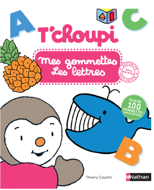 T'CHOUPI MES GOMMETTES - LES LETTRES