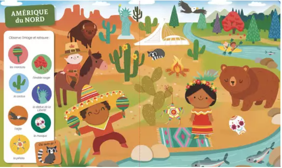 CHERCHE ET TROUVE DES TOUT-PETITS - AUTOUR DU MONDE