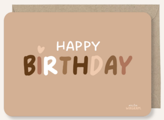 CARTE POSTALE - HAPPY BIRTHDAY